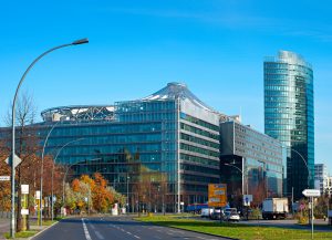 View of Potsdamer platz - financial district of Berlin, Germany