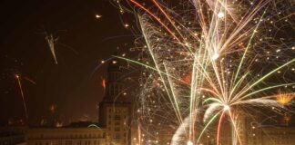 Silvester am Frankfurter Tor.