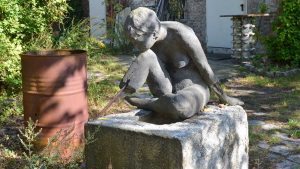 Skulptur in den Blo-Ateliers