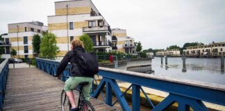Radfahrer am Tegeler See