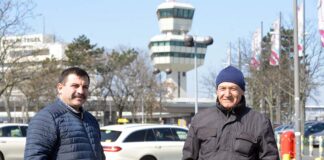 Taxifahrer vorm TXL