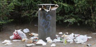 Parks werden in der Corona-Krise verstärkt genutzt. wodurch mehr Müll anfällt.