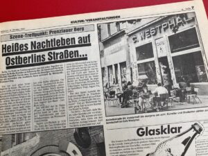 Zeitungsartikel aus dem Berliner Abendblatt von 1991.