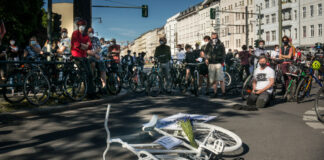 Radfahrer Mahnwache
