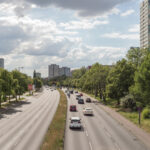 Blick von der Gensinger Brücke auf sie B1
