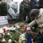 Februar 2005: Nach dem Mord an Hatun Sürücü durch ihren Bruder zeigten viele Berliner Anteilnahme.