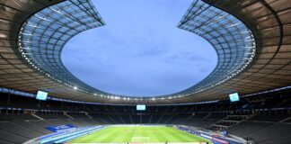 Derby in Berlin: Union trifft auf Hertha BSC. Bild: Stuart Franklin/Getty Images Europe/Pool/dpa