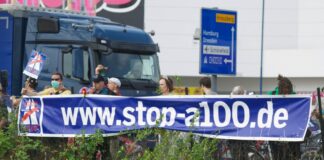 Schon im Jahr 2013 wurde gegen den Ausbau der A100 durch die die Stadtteile Treptow und Neukölln protestiert. Bild: IMAGO / Christian Dietsch