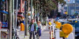 Auf der Kottbusser Straße werden die Pop-up-Radwege verstetigt. BIld: IMAGO / Hoch Zwei Stock / Angerer