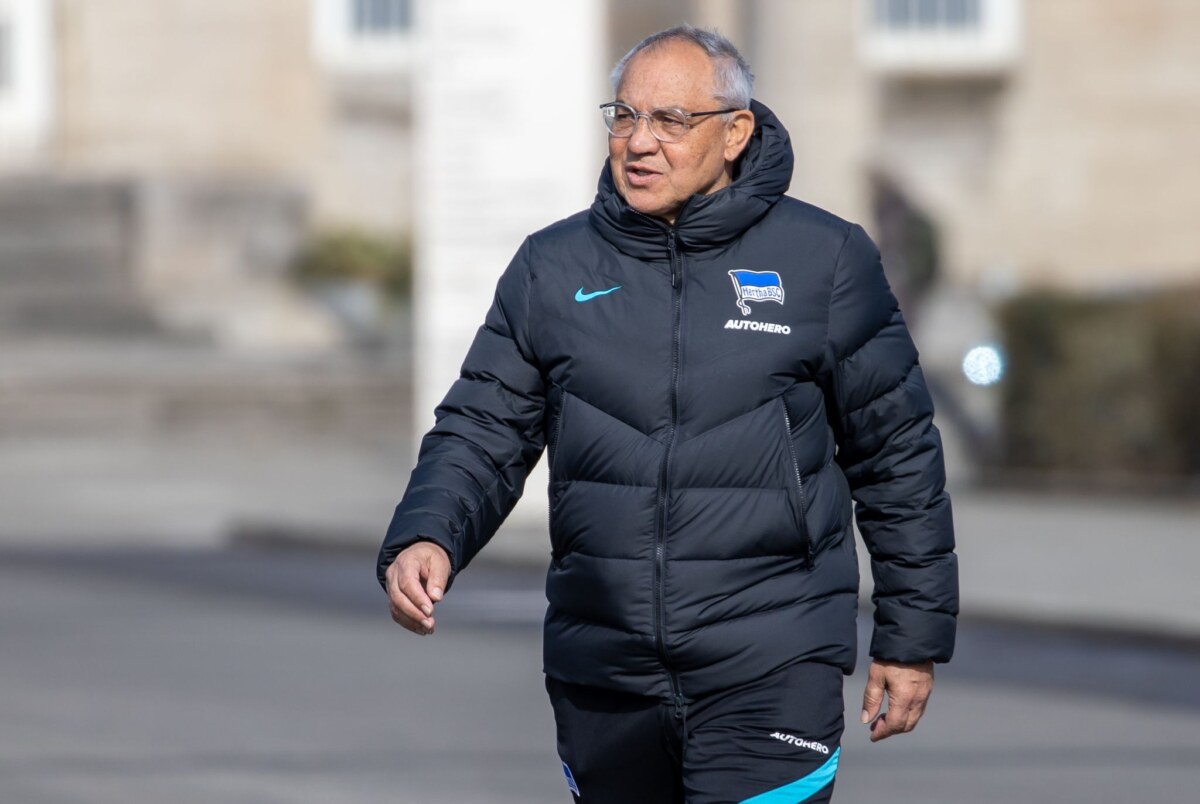 Herthas neuer Trainer Felix Magath hat Corona. Foto: Andreas Gora/dpa/Archivbild