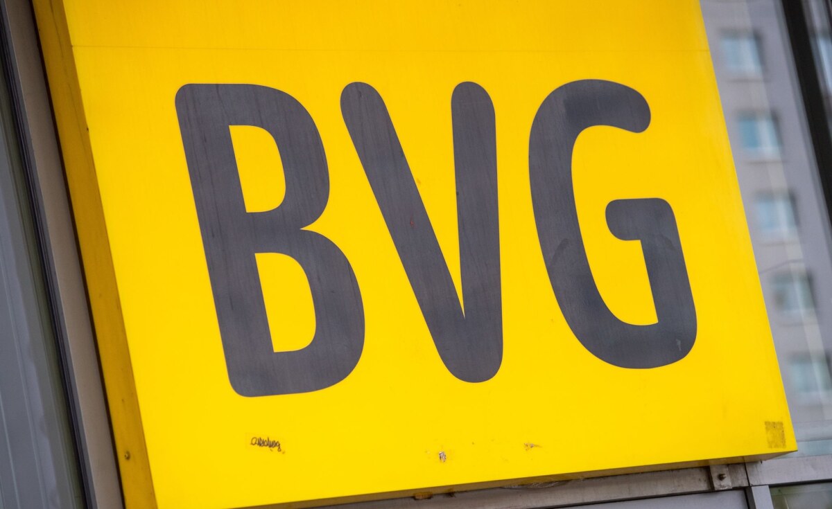 Das BVG-Logo ist zu sehen.