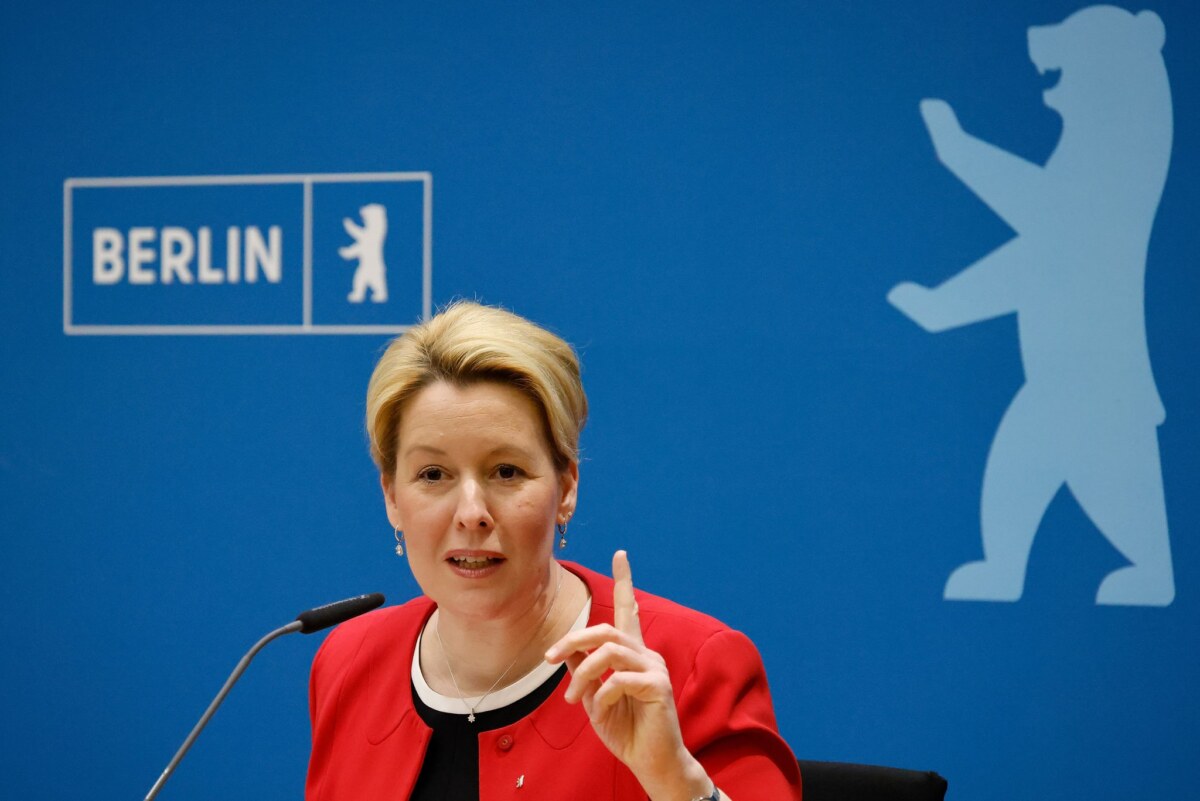 Berlins Regierende Bürgermeisterin Franziska Giffey ist jetzt 100 Tage im Amt. Foto: Carsten Koall/dpa