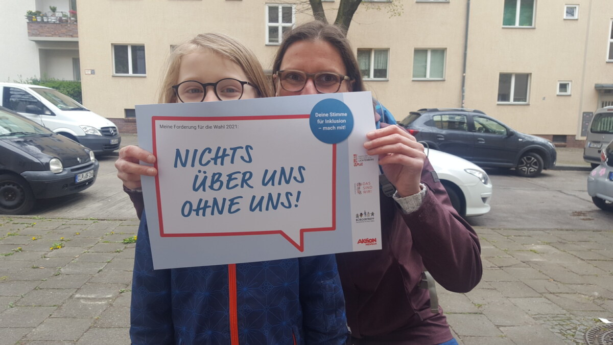 Paula und Thea hatten schon beim Aktionstag 2021 ganz konkrete Forderungen.