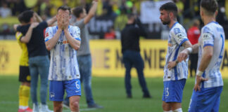 Fußball 1. Bundesliga 34. Spieltag - Herthas Niederlage gegen Borussia Dortmund besieglte die Teilnahmepflicht zu den Relegationsspielen