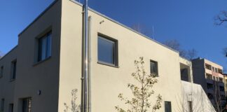 Fast fertig: Eine Ansicht von der Rückseite des Kinder- und Jugendhauses Mariendorf. Bild: JFE KiJuM