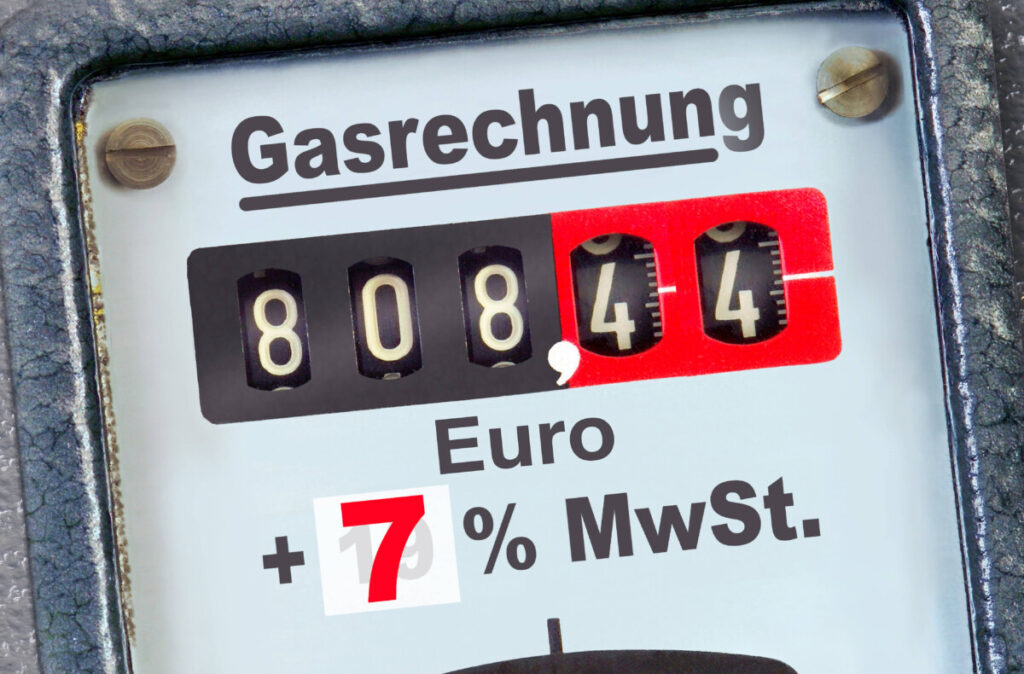 Entlastung: Weniger Mehrwertsteuer für Gas