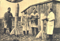 Anfang 1931 war in Tegel der erste Teststand errichtet, im Mai 1931 hob die erste Flüssigkeitsrakete vom Boden ab. Bild: Museum Reinckendorf
