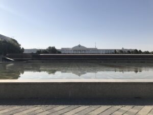 Blick auf Gebäude in Taschkent