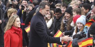 Königin Letizia von Spanien und König Felipe VI bei ihrem Deutschland-Besuch im Jahr 2014. Foto: IMAGO / Eventpress