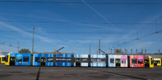 Klima-Tram in Berlin.