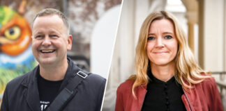 Haben erneut den Wahlkreis 3 im Visier: Klaus Lederer (Linke) und Oda Hassepaß (Grüne).Bild: IMAGO/Emmanuele Contini, Wikimedia Commons/Vincent Villwock