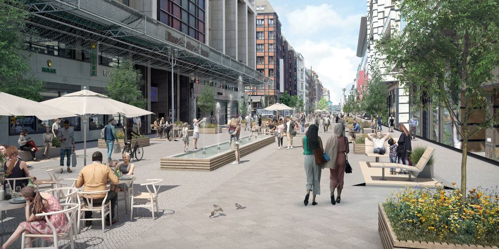 Visionen einer neuen Friedrichstraße.
