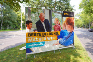 Wahlplakat von Kai Wegner von der CDU.