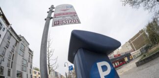 Parkautomat in der Pappelallee in Berlin-Prenzlauer Berg Halteverbot