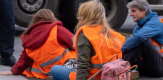 Klimaaktivisten waren heute am Potsdamer Platz aktiv. Bild: IMAGO / Seeliger (Symbolbild)