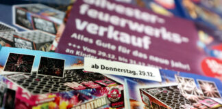 Verkauf von Feuerwerkskörpern
