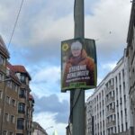 Wahlplakat der Grünen-Spitzenkandidatin in Mitte, Stefanie Remlinger.