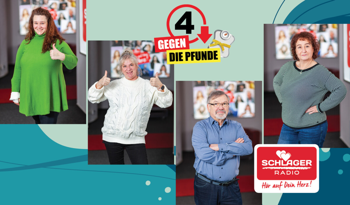 Collage Die Kandidaten: Daniela Ohrt, Heike Schilling, Wolfgang Schmidt und Kerstin Witt (v.l.n.r.)Bilder: Sascha Uhlig / Illustration: iStock / Getty Images Plus / Krable