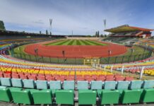 Stadion von innen.