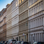 Blick auf die Häuser der Hagenauer Straße.