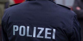 Polizist in Uniform.