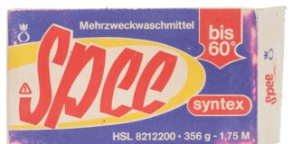 Spee war zu DDR-Zeiten das vielleicht bekannteste Waschmittel und hat als Marke bis heute überlebt.