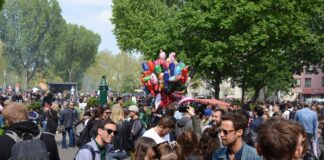 Szenen vom Myfest in Berlin-Kreuzberg am 1. Mai 2019. Dieses Jahr wird es nicht stattfinden. Foto: IMAGO / tagesspiegel