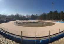 Die Eisfläche des Horst-Dohm-Eisstadion wird zur Inline- und Rollschuhfläche.