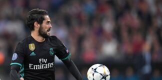 Isco von Real Madrid in Aktion während des Halbfinal-Hinspiels der UEFA Champions League zwischen Bayern München und Real Madrid.