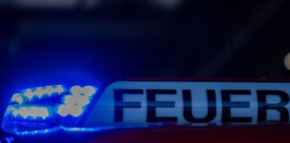 Blaulicht auf einem Feuerwehrwagen: In Berlin-Plänterwald ist ein Mehrfamilienhaus in Brand geraten. (Symbolbild)