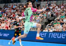 Welthandballer Mathias Gidsel war auch in Eisenach nicht zu stoppen.