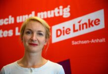 Ines Schwerdtner will sich um das Bundestagsdirektmandat in Lichtenberg bewerben, das seit Jahrzehnten immer wieder Gesine Lötzsch gewann (Archivbild).