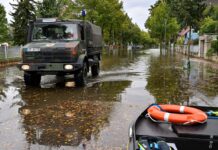 Das Hochwasser in Frankfurt (Oder) geht allmählich zurück. 