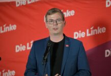 Der Brandenburger Linke-Landeschef Sebastian Walter zeigt sich nach der Wahl der neuen Bundesspitze zuversichtlich (Archivbild).