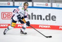 Nationalspieler Noebels traf beim 3:2 der Eisbären in Augsburg.