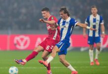 Die beiden früheren Bundesligisten Hertha BSC und der 1. FC Köln trafen in Berlin aufeinander.