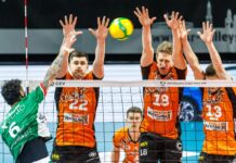 Berlin Volleys gegen Noliko Maaseik in der Champions League.