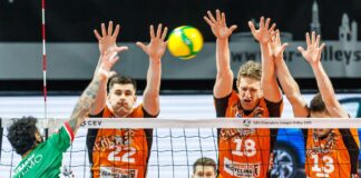 Berlin Volleys gegen Noliko Maaseik in der Champions League.