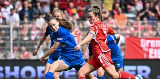 Lisa Heiseler (r) bleibt den Fußballerinnen des 1. FC Union Berlin erhalten. 