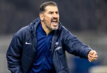 Hertha-Coach Cristian Fiél steht unter Druck. 